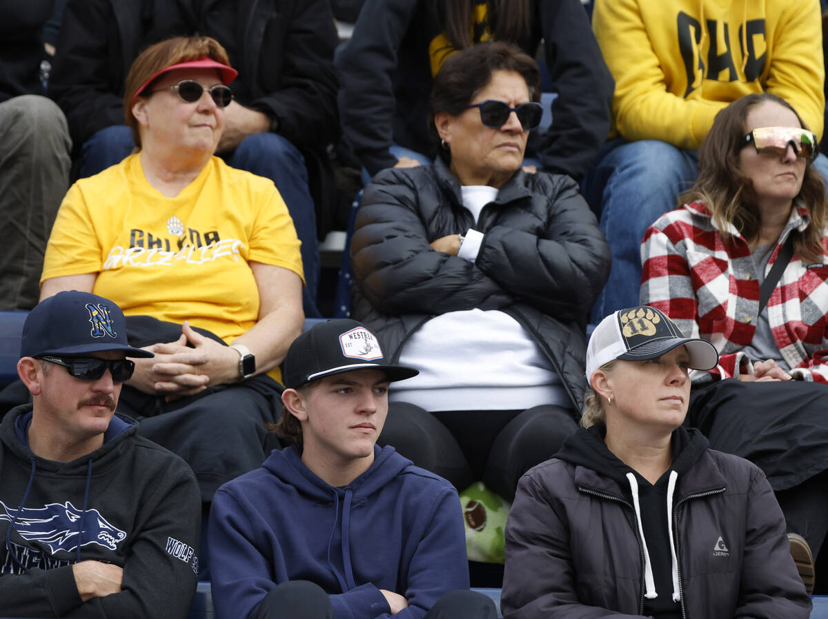 Galena High fans watch as their team loses 24-15 to Centennial High during their Class 5A Divis ...