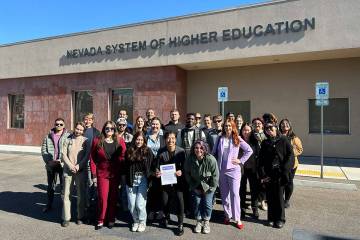 Members of NGSW-UAW outside of NSHE on Nov. 21. (Courtesy: NGSW-UAW)