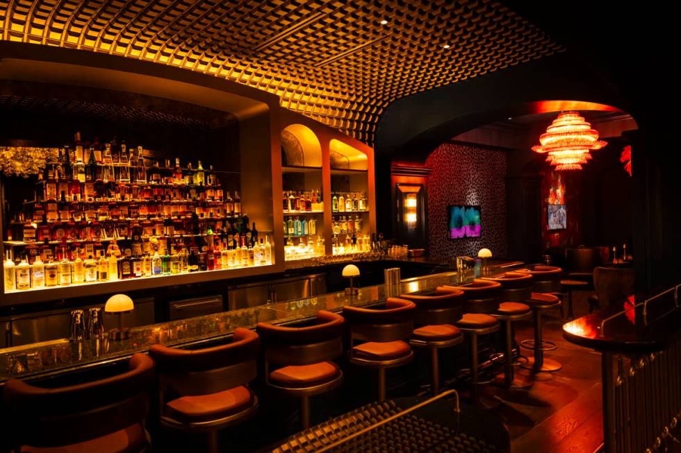 The bar and lounge areas at Bourbon Steak at the Four Seasons on Monday, Dec. 9, 2024, in Las V ...