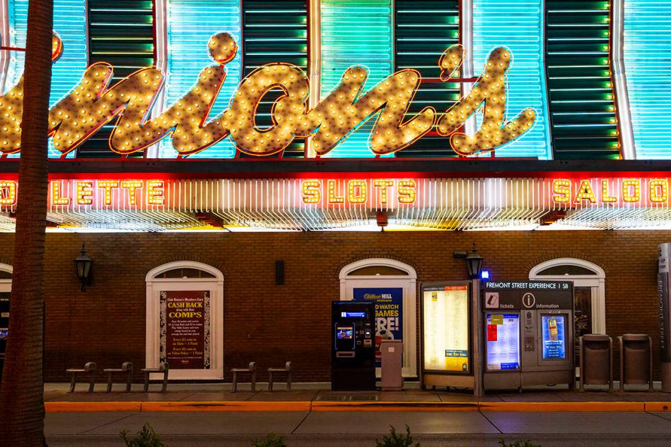 Binion's in downtown Las Vegas. (Chase Stevens/Las Vegas Review-Journal) @csstevensphoto