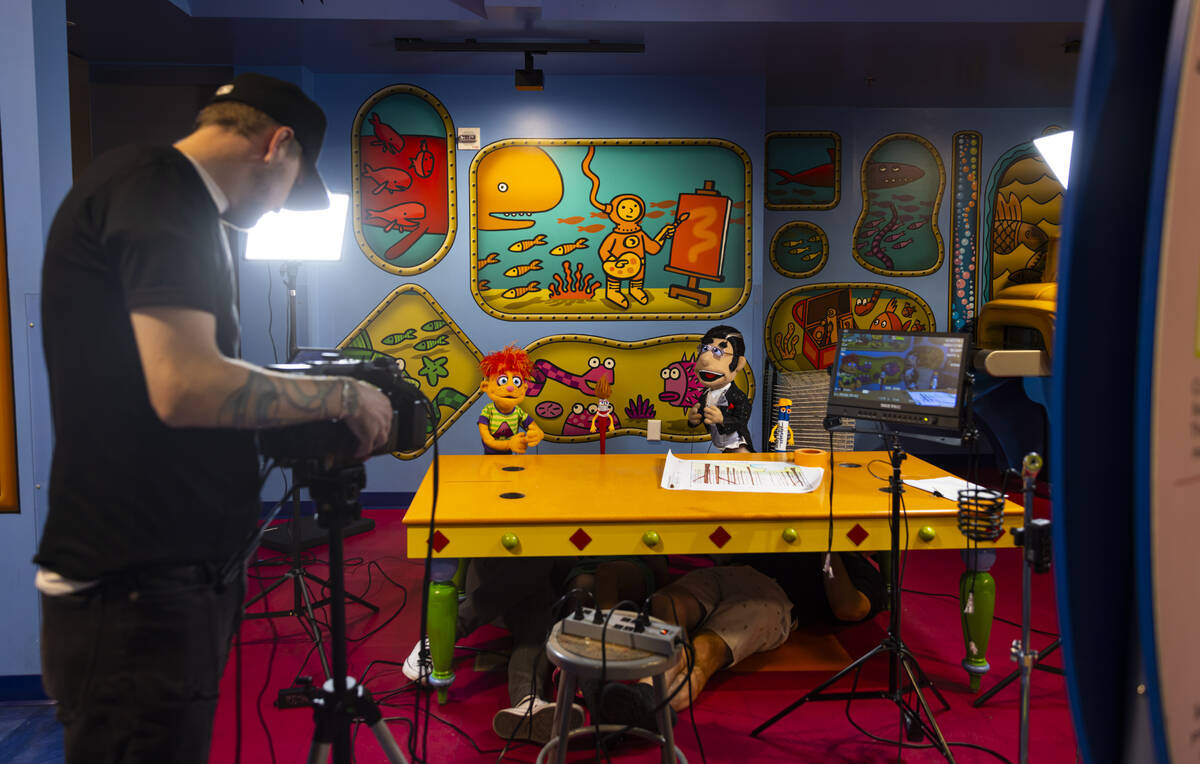 Puppets in YouTube series "Artie's Show” appear as they record at the Discovery Chi ...