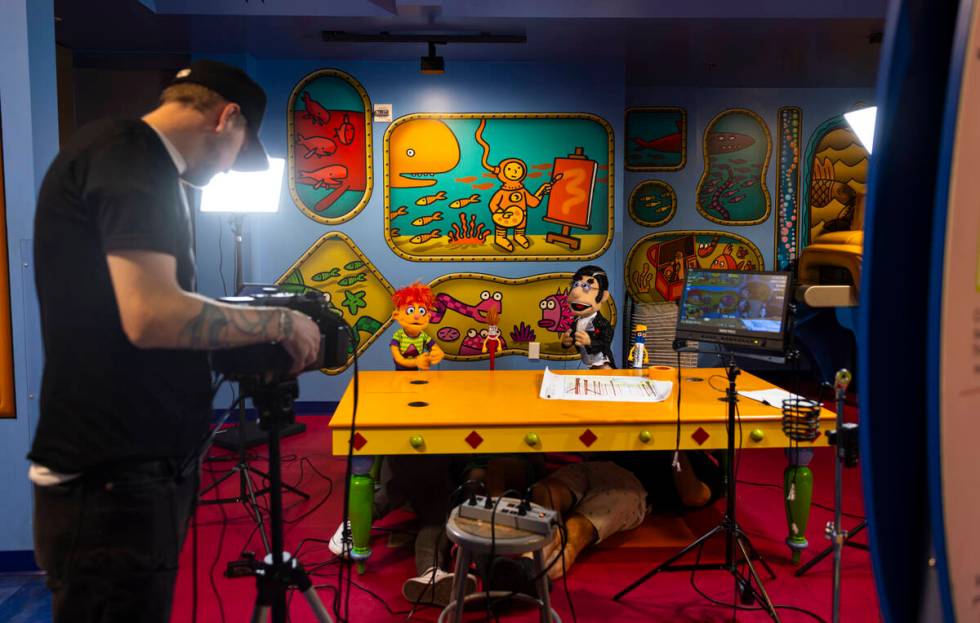 Puppets in YouTube series "Artie's Show” appear as they record at the Discovery Chi ...