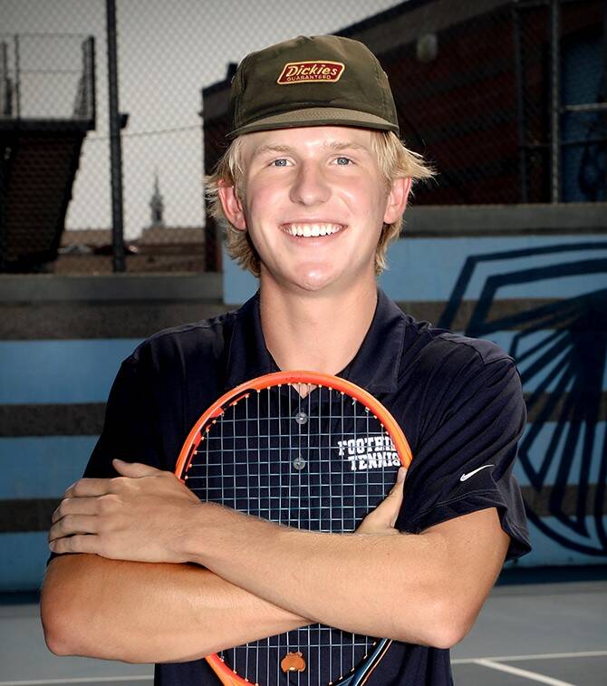 Foothill's Carson Morris is a member of the Nevada Preps All-Southern Nevada boys tennis team.