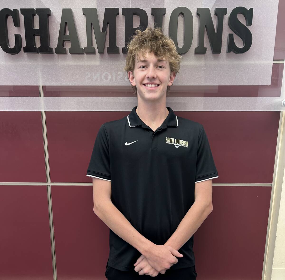 Faith Lutheran's Sam Fouse is a member of the Nevada Preps All-Southern Nevada boys tennis team.