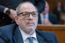 Harvey Weinstein appears in criminal court in New York, Wednesday, Sept. 18, 2024. (Jeenah Moon ...