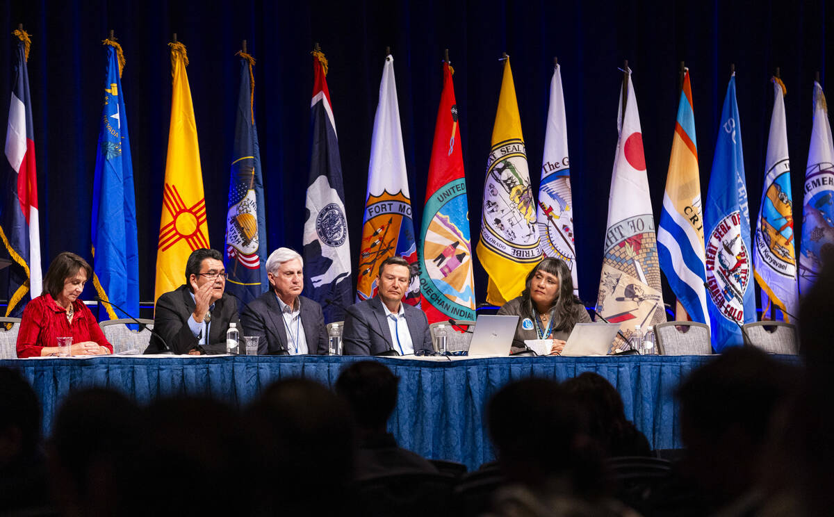 A panelist speaks during a session titled "Keeping the Peace Among the Pieces: The Risks of Lit ...