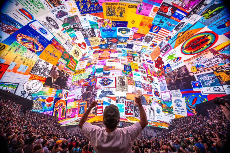 A shot of Dead & Company's opening night at the Sphere on Thursday, May 16, 2024. (Alive Coverage)