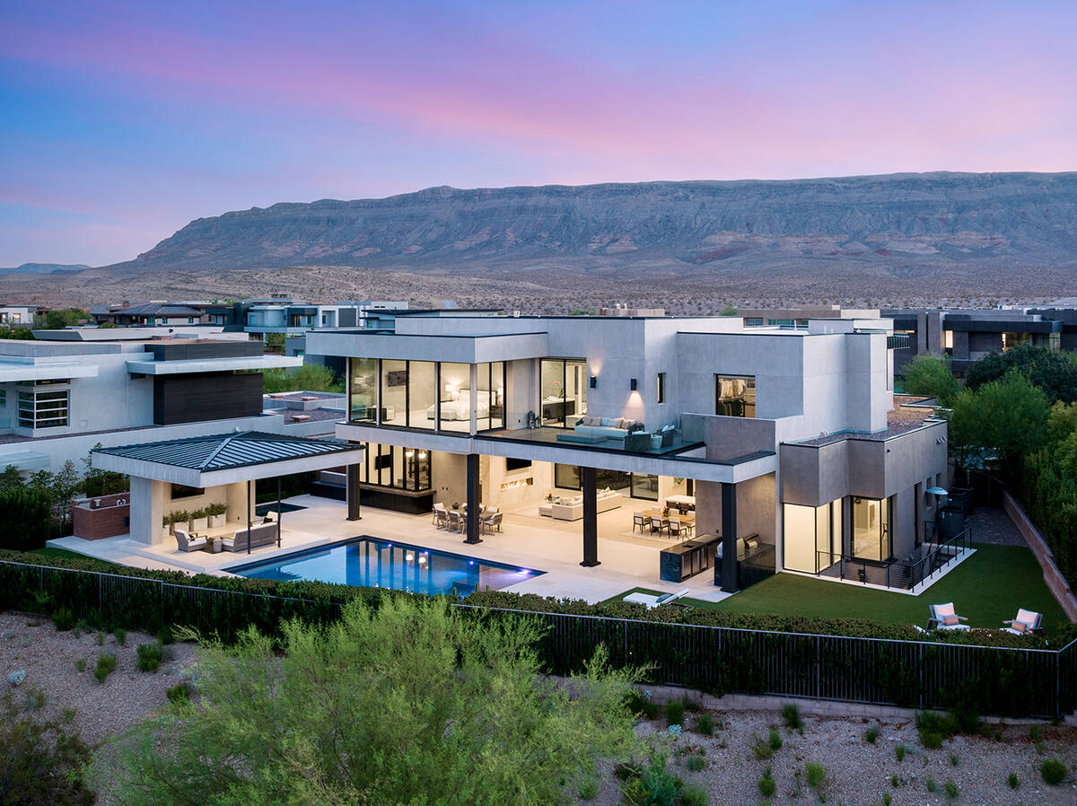 The No. 2 sale in November on Sun Glow Lane in The Ridges in Summerlin went for $10 million. (I ...