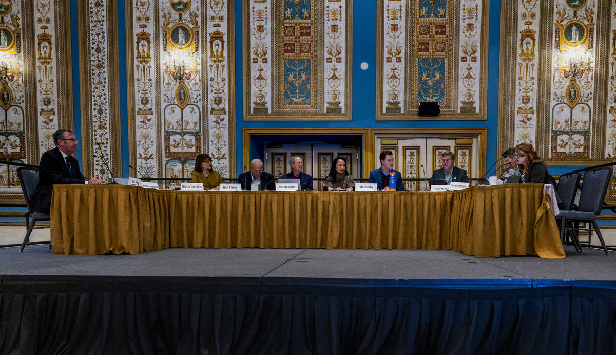 Camille Calimlim Touton, current Bureau of Reclamation commissioner, center, sits in as she's h ...