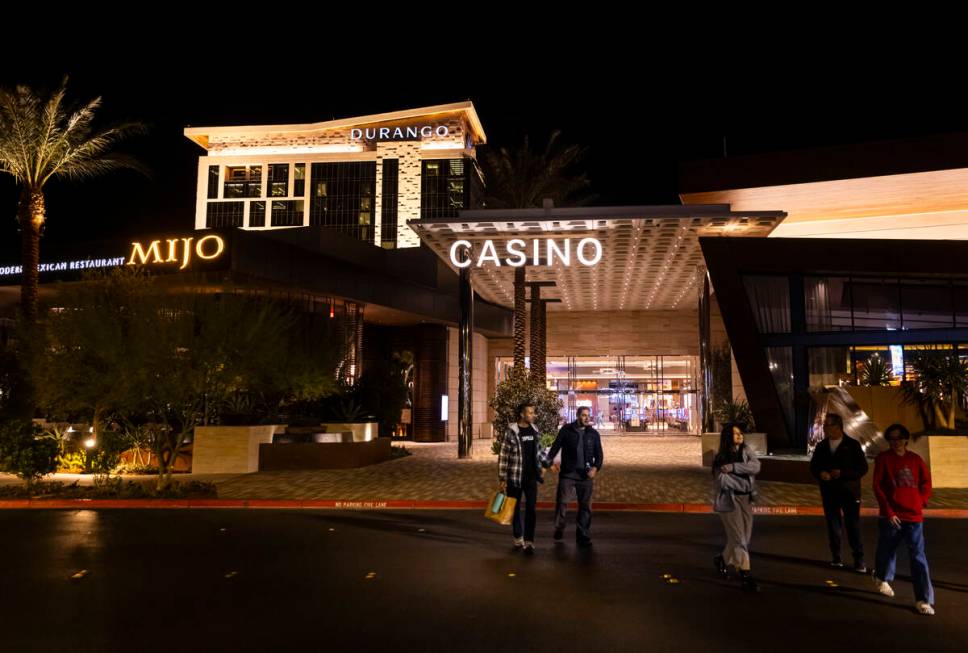 People walk to the parking lot outside of the Durango on Monday, Dec. 2, 2024, in Las Vegas. (C ...