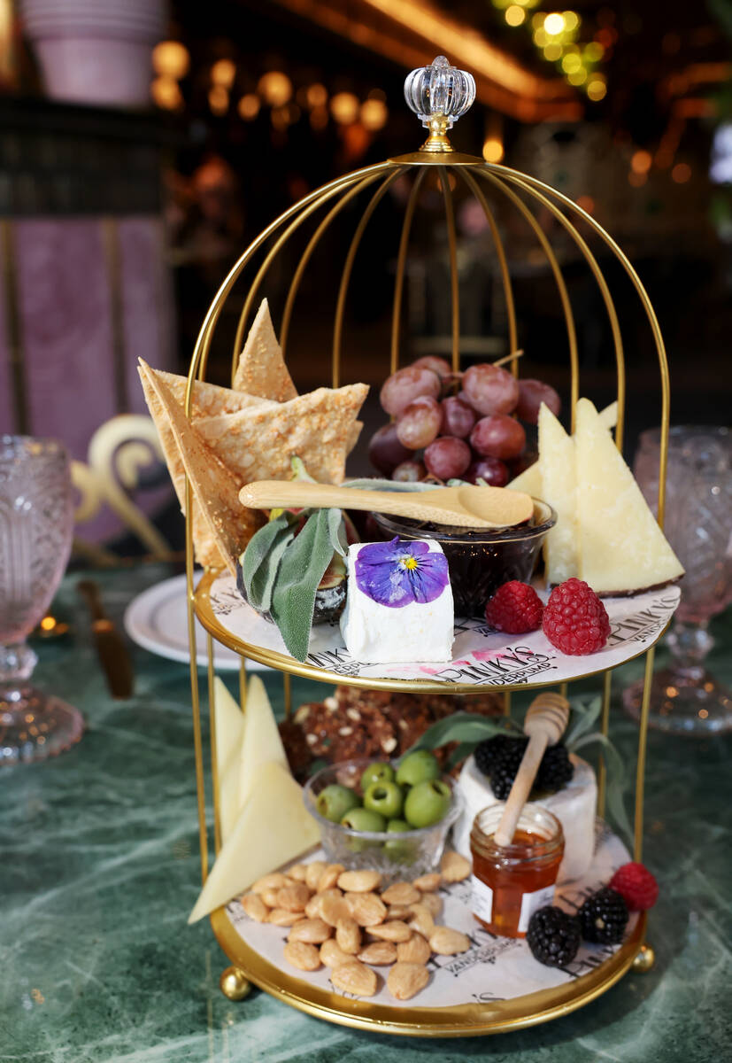 The cheese birdcage is shown at Pinky’s by Vanderpump, the latest restaurant by reality TV st ...