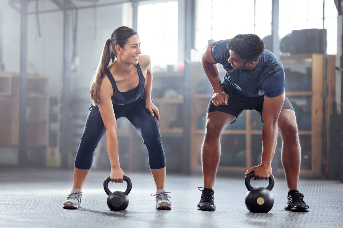 A workout partner can help maintain accountability and make exercise more fun. (Getty Images)