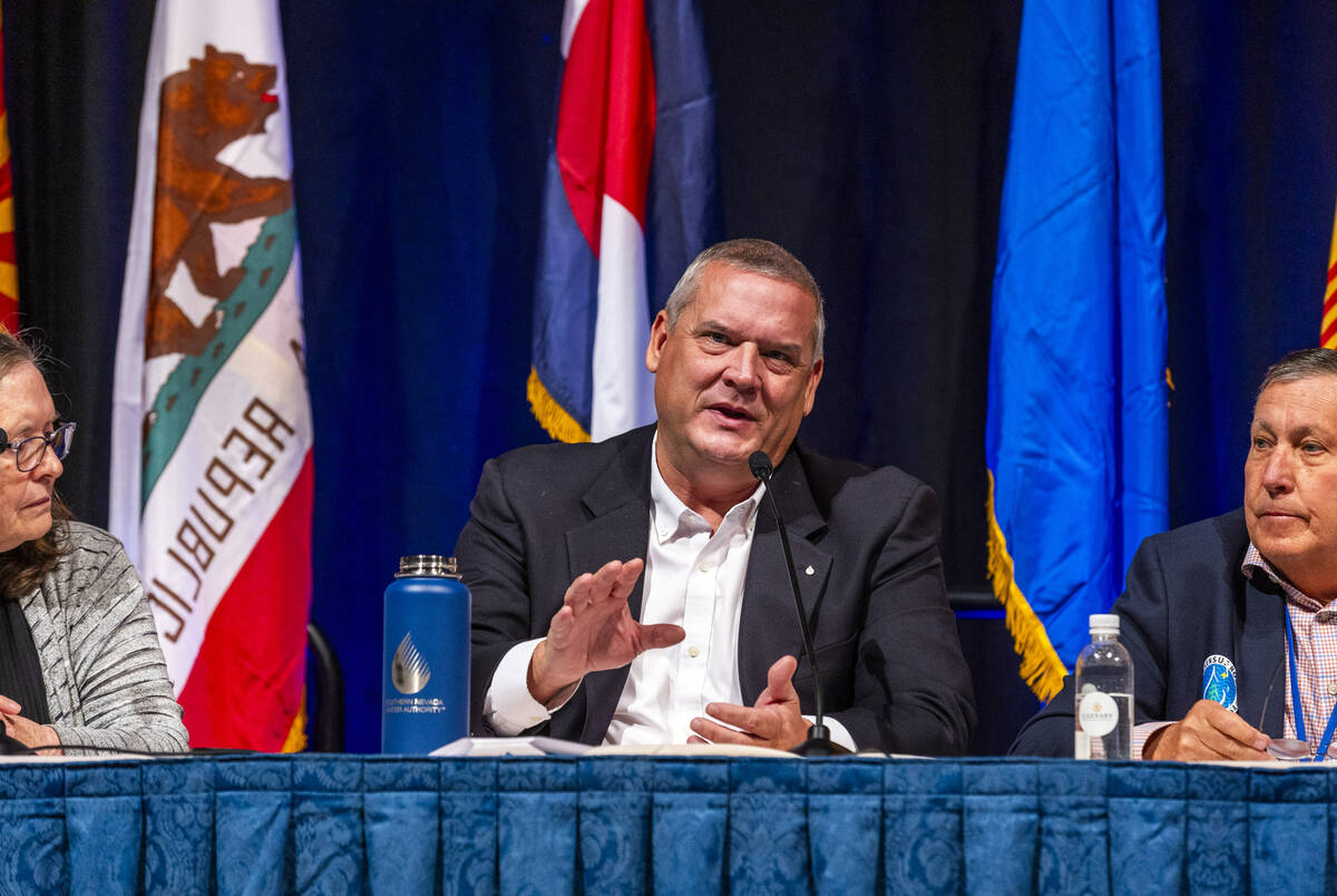 John Entsminger for Nevada speaks during the Lower Basin Principals Panel in the CRWUA annual c ...