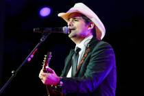 County music performer Brad Paisley sings at the White House, Thursday, May 23, 2024, in Washin ...