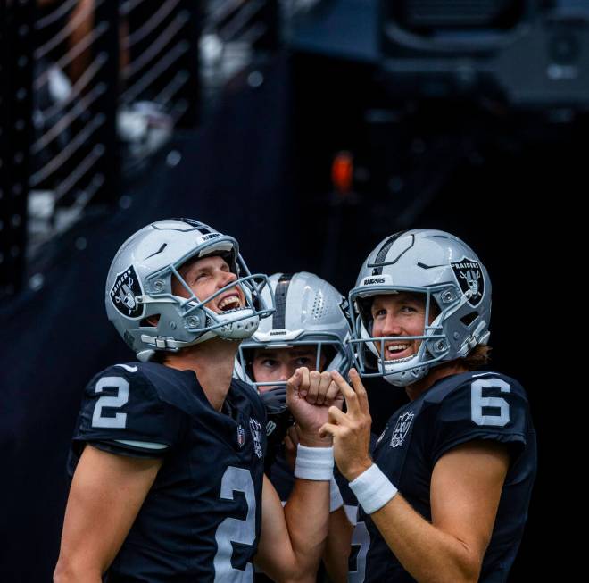 Raiders place kicker Daniel Carlson (2), punter AJ Cole (6) and long snapper Jacob Bobenmoyer ( ...