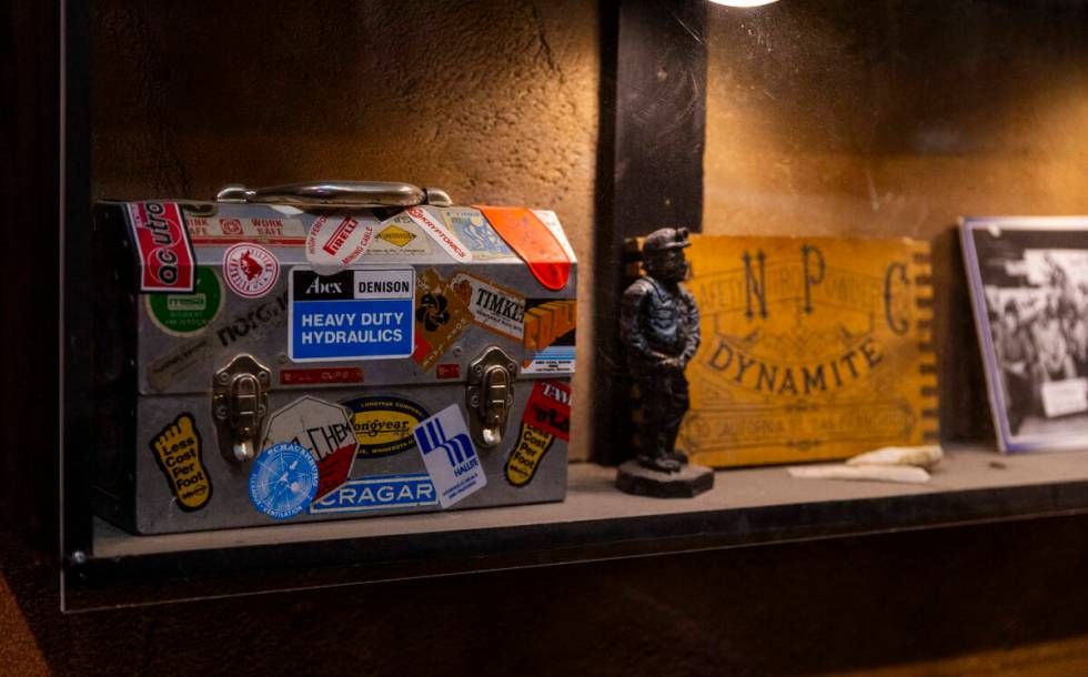 A display on miner memorabilia within The Mine Experience on the McCaw STEAM Academy campus on ...