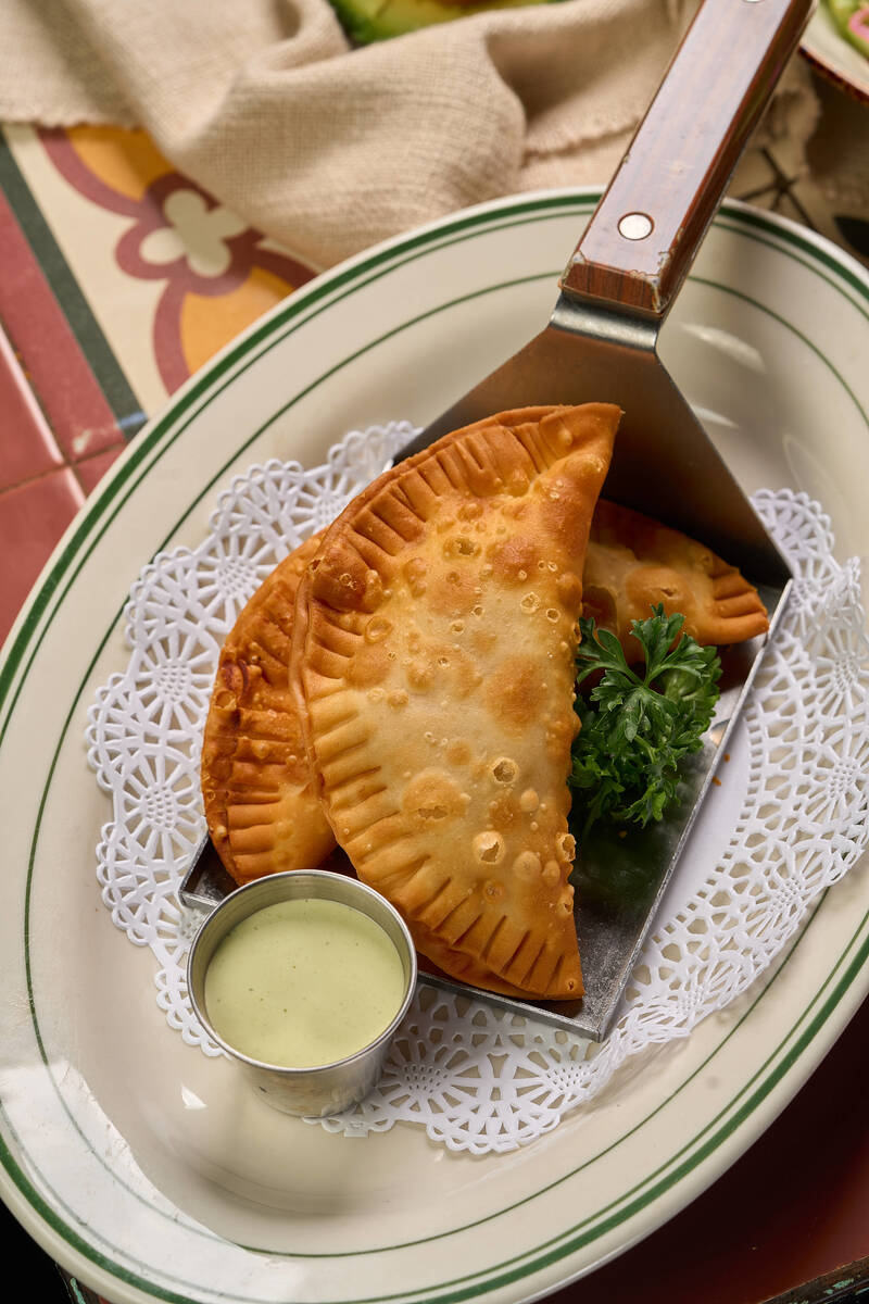 Ropa vieja empanadas from Havana 1957, set to open in late December 2024 in the Flamingo on the ...