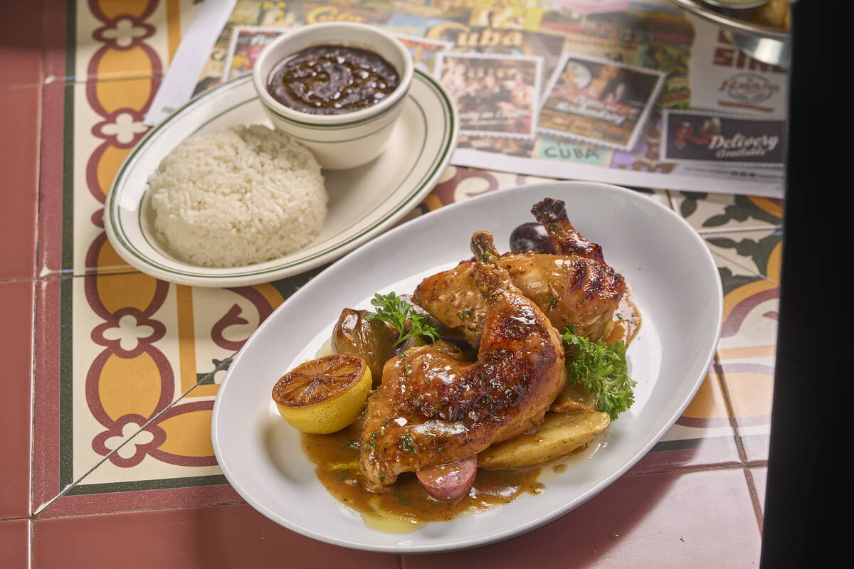 Pollo Havana 1957 roast chicken with black beans and rice from Havana 1957, set to open in late ...