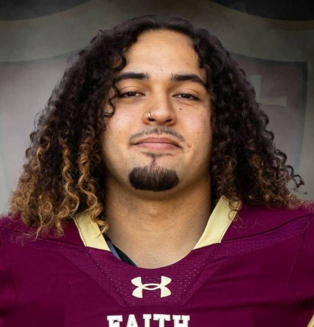 Faith Lutheran's Maddox Valoaga is a member of the Nevada Preps All-Southern Nevada football team.