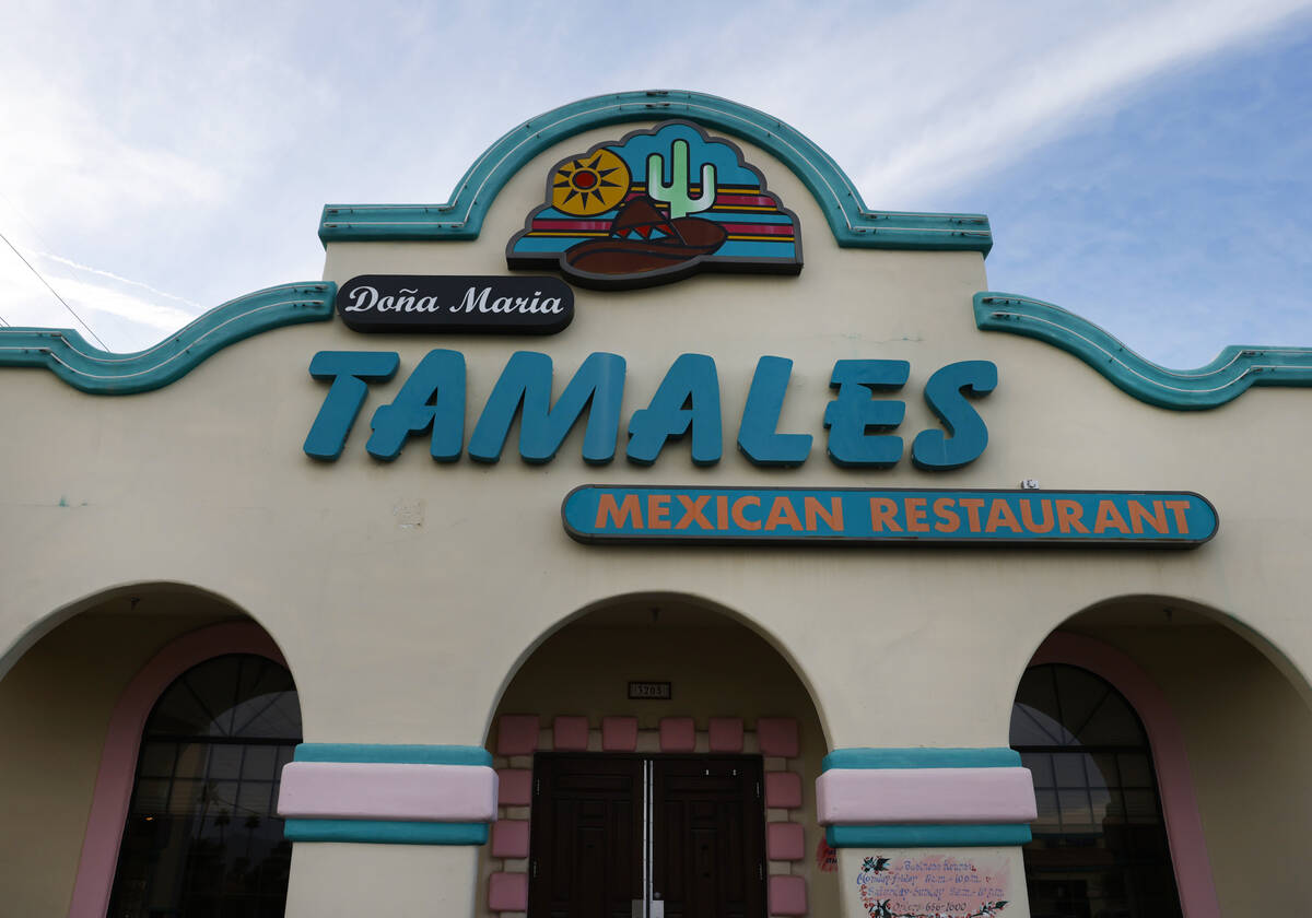 Doña Maria's Tamales Mexican Restaurant is seen on Thursday, Dec. 12, 2024, in Las Vegas. Doñ ...