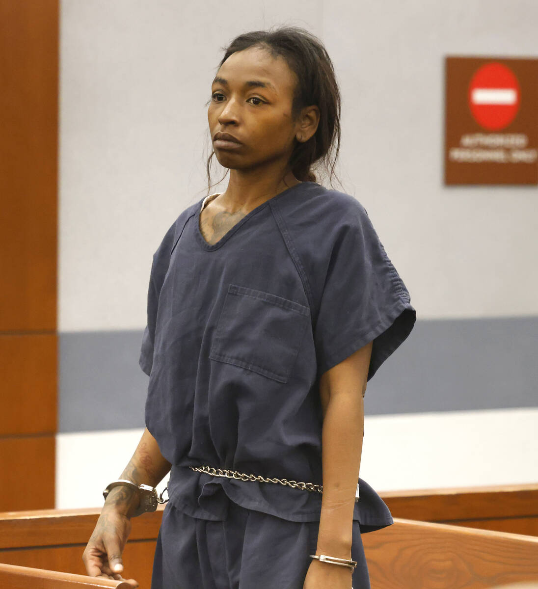 Markeisha Chanpale Foster, accused of involvement in the saga of Reba, the bulldog who died aft ...