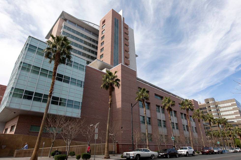 The Regional Justice Center, 200 Lewis Avenue, as seen on March 6, 2020, in Las Vegas. Las Vega ...