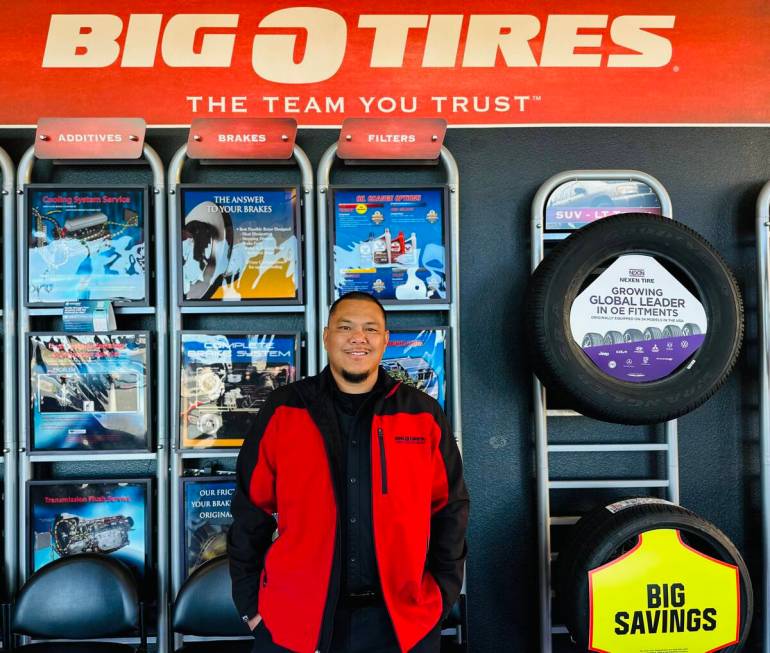 Jimmy Duran, Senior District Manager for Big O Tires in the Las Vegas market.