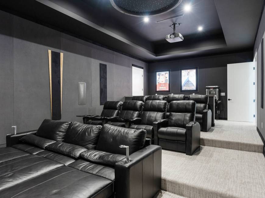 Home theater. (Theo Ayala/The Agency Las Vegas)