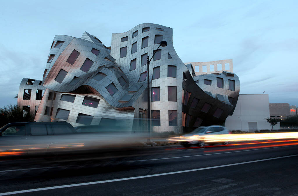 The exterior of the Cleveland Clinic Lou Ruvo Center for Brain Health in downtown Las Vegas, wh ...