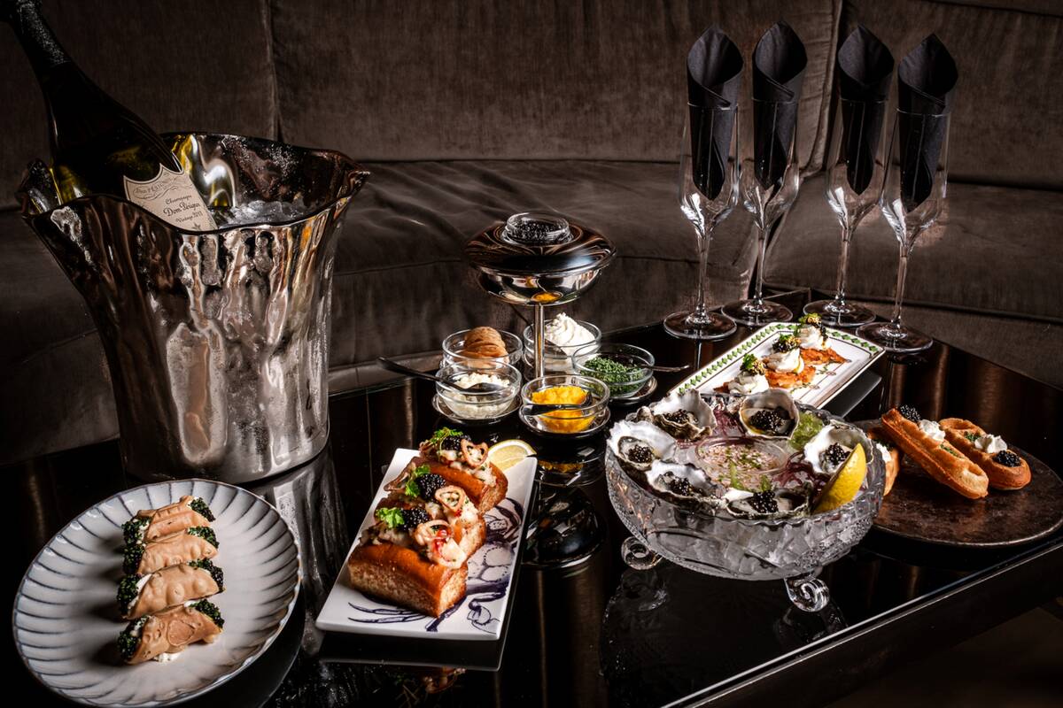 Assorted provisions planned Caspian's Cocktails & Caviar, set to open Dec. 20 at Caesars Palace ...