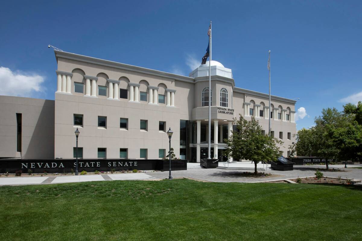 The Nevada Legislature building in Carson City is seen Tuesday, May 30, 2023. (AP Photo/Tom R. ...