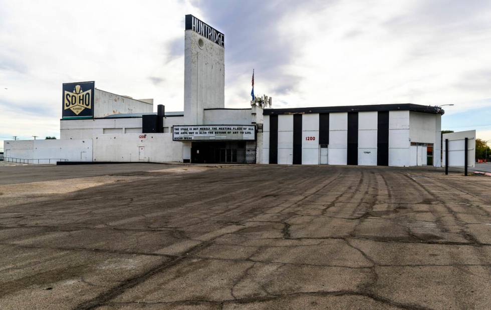 The exterior of the Huntridge Theater, one of the properties on Preserve Nevada's list of 12 "m ...