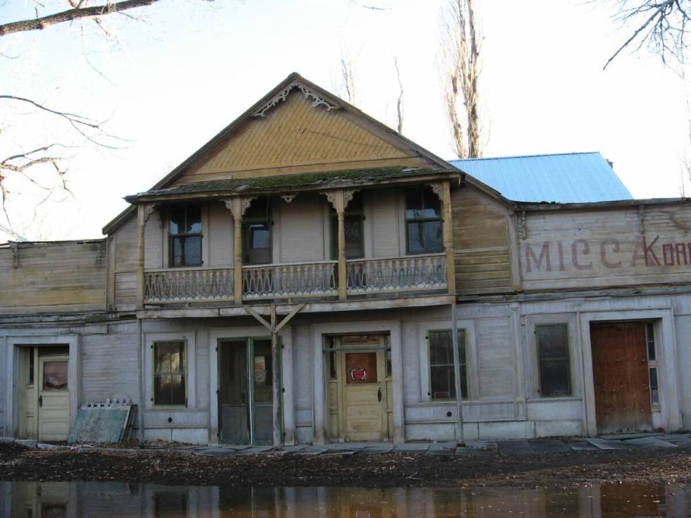 Micca House, a historic building in Paradise Valley, Nevada. Paradise Valley is an isolated and ...