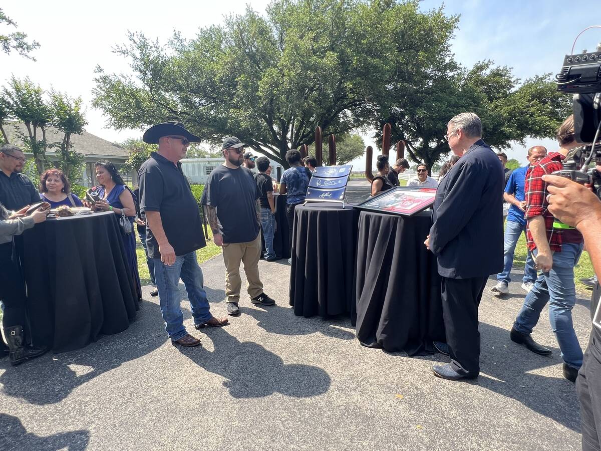 Austin "Chumlee" Russell, right, and Rick Harrison of "Pawn Stars" are shown on location in Dal ...