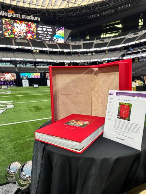 This copy of "The Vegas Book" sold for $1,100 during the silent auction at Grant A Gift Autism ...