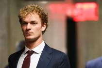 FILE - Daniel Penny walks towards the courtroom, Dec. 6, 2024, in New York. (AP Photo/Heather K ...