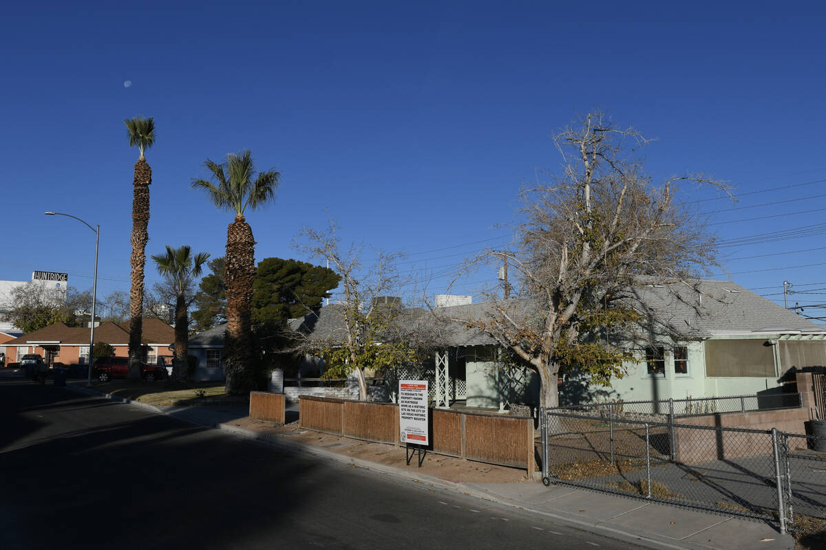 A house at 1433 Cottonwood Place is seen Wednesday, December 18, 2024, in Las Vegas. (Sam Morri ...