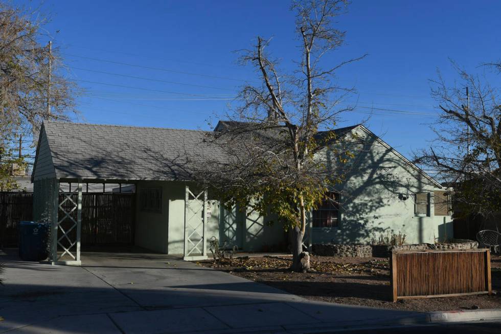 A house at 1433 Cottonwood Place is seen Wednesday, December 18, 2024, in Las Vegas. (Sam Morri ...