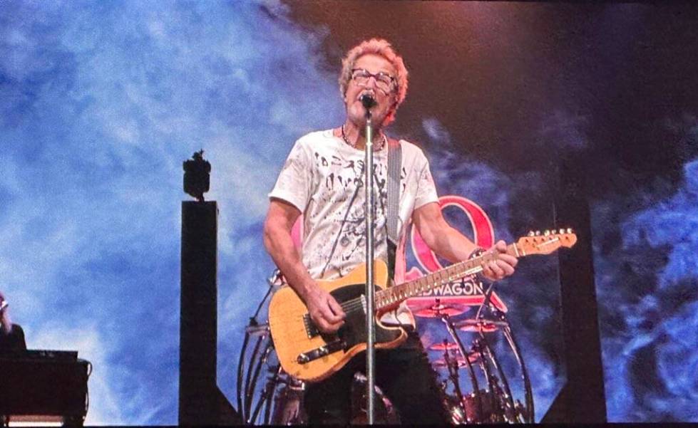 Kevin Cronin, co-founder of REO Speedwagon, is shown at The Venetian Theatre on Nov. 11, 2023, ...