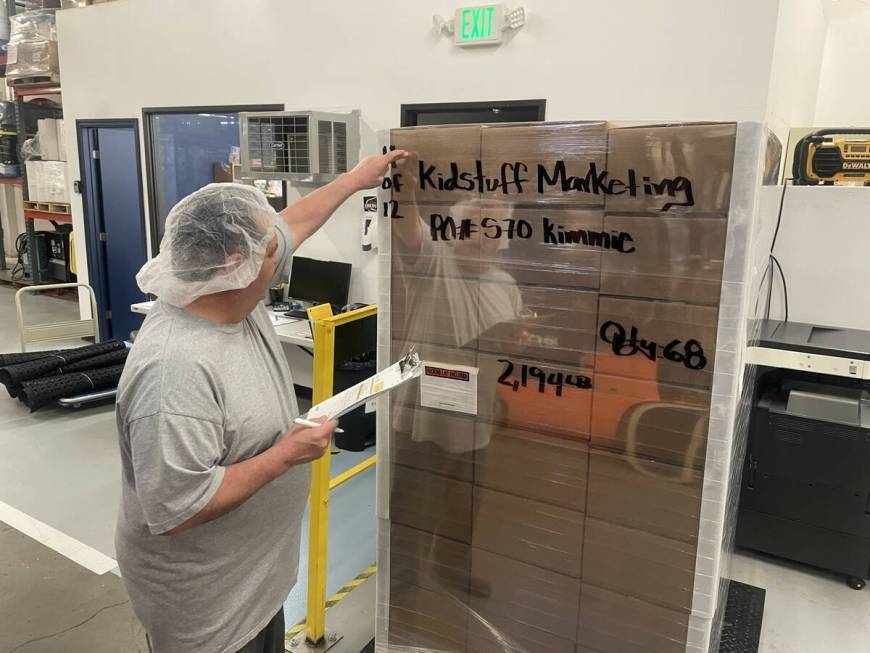 Employees of Kimmie Candy work at the manufacturing facility in Reno, Nevada. (Courtesy of Kimm ...