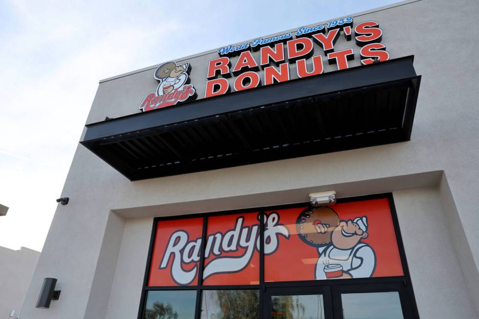 Randy’s Donuts at 5215 S. Fort Apache Road in Las Vegas is shown Thursday Dec. 19, 2024. ...