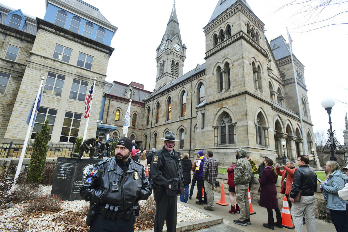 Pennsylvania State Police Troopers, Altoona Police Department and Hollidaysburg Police Departme ...