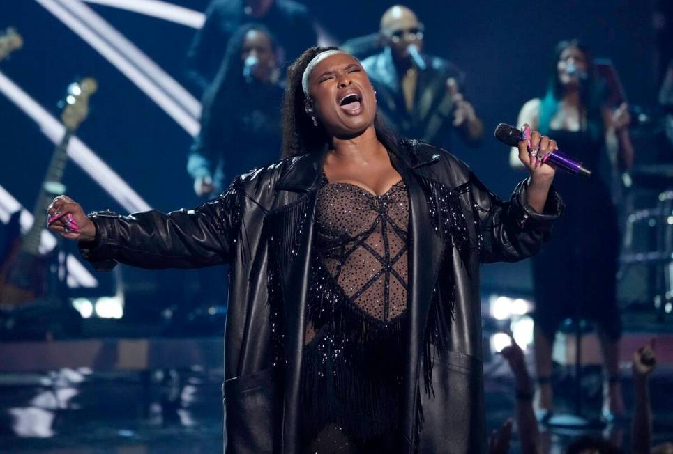 Jennifer Hudson performs during the iHeartRadio Music Awards, Monday, April 1, 2024, at the Dol ...