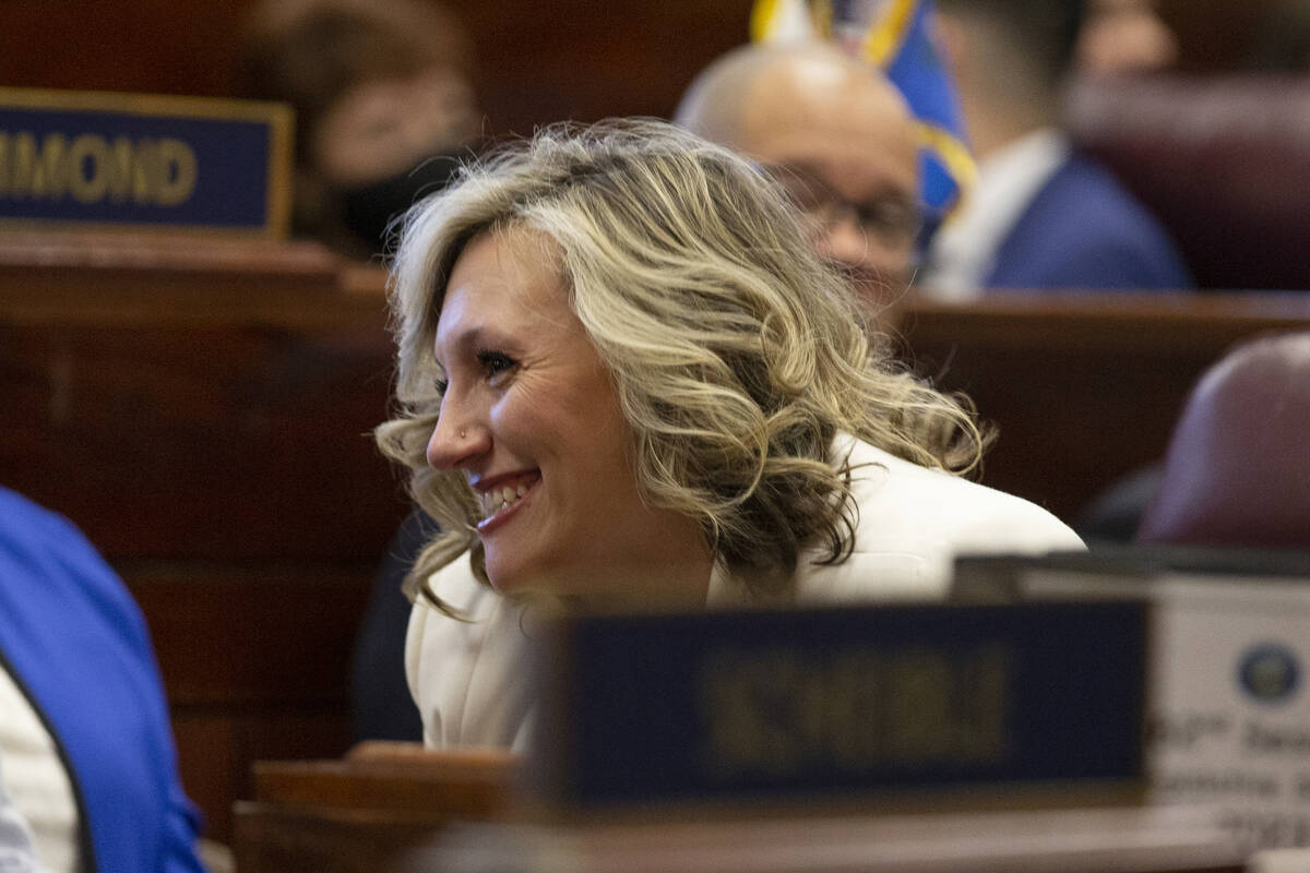 Nevada Senate Majority Leader Nicole Cannizzaro. (AP Photo/Tom R. Smedes)