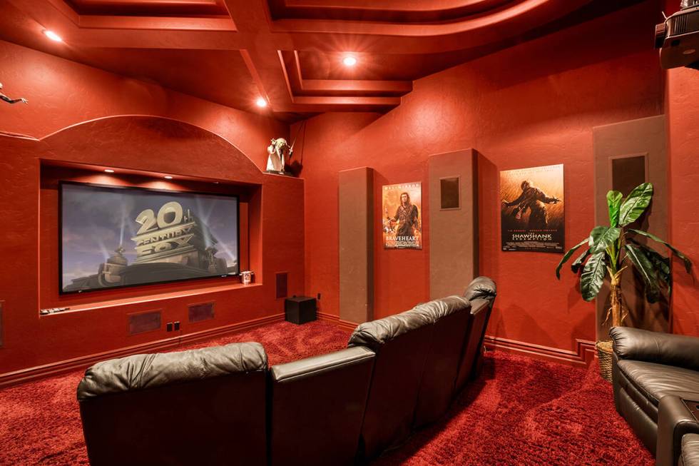 Maxx Crosby recently bought a house in Summerlin with a full movie theater. (Luxury Estates Int ...