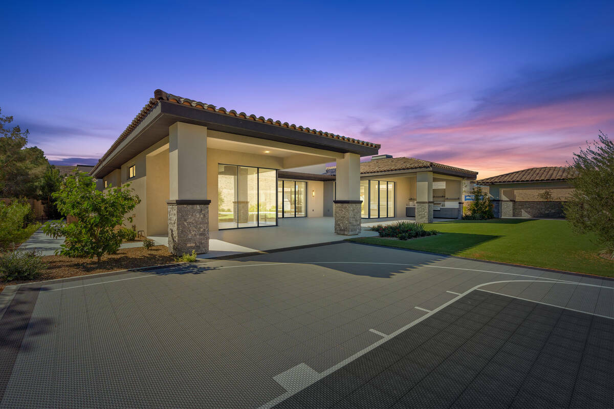 Raiders player Josh Jacobs has his house at Augusta Canyon at Southern Highlands Golf Club on t ...