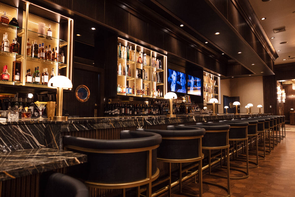 The bar at Gregory's Mesquite Grill in the Eureka Casino in Mesquite, about 80 miles northeast ...