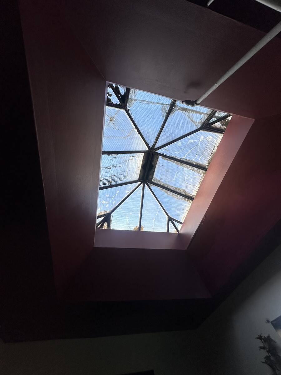 The antique skylight in the sitting room at Lava Hot Springs Inn is shown on Monday, Dec. 23, 2 ...