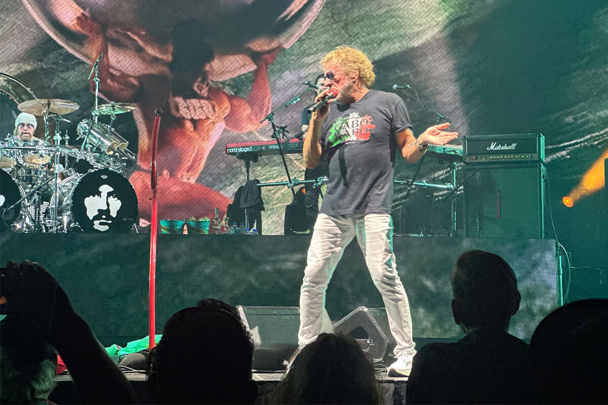 Sammy Hagar and Jason Bonham perform on the "Best Of All Worlds" tour at MGM Grand Garden on Fr ...