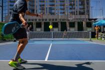 Pickleball players compete in Austin, Texas. (Brandon Bell/Getty Images/TNS)